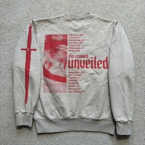 Kacey Musgraves Sweatshirt Mens Small Beige Star-Crossed Unveiled Tour Crewneck